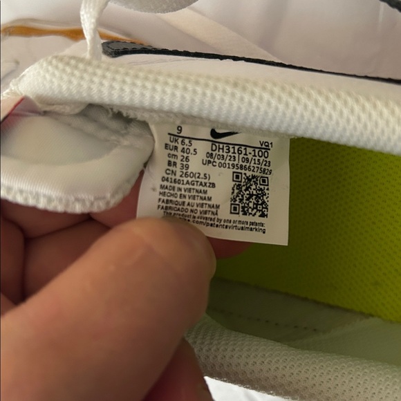 Nike Court Legacy White Sneakers with Black and Brown Details - Picture 8 of 9